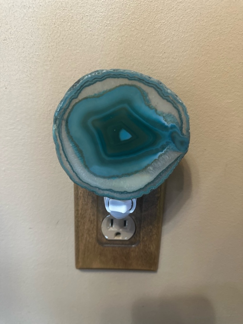 Blue Agate Night Light Plug-In